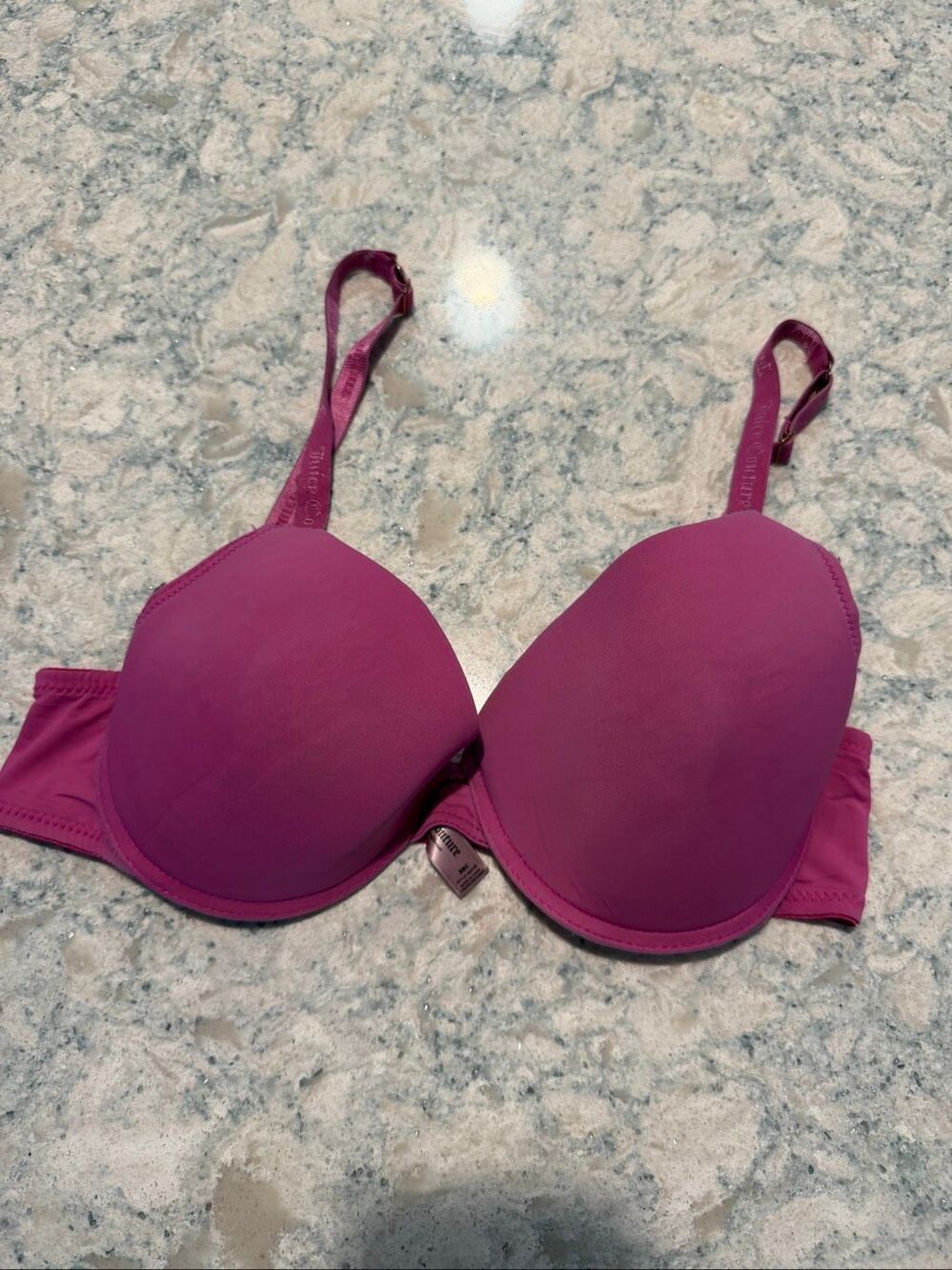 Juicy Couture Pink Molded Underwire Bra 38C